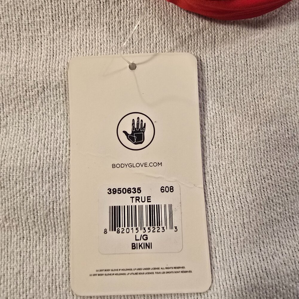 Body Glove Large L Bikini Bottom Smoothie Basic Solid Fuller Womens True Red NEW - Picture 6 of 11